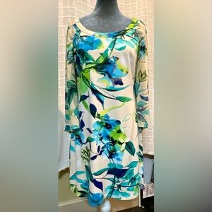 Signature by Sangria Floral Midi Dress. EUC Size 6
